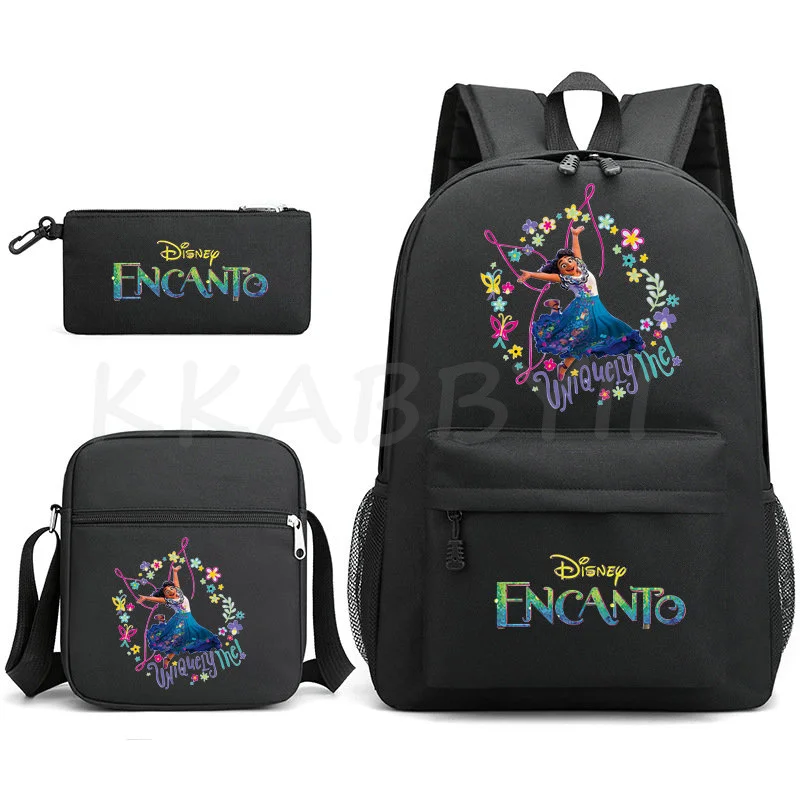 Disney Encanto School Bags 3pcs Set Kids Backpack Anime Rucksack Games 3D Printed Knapsack Shoulder Pencil Bag Suits - купить по
