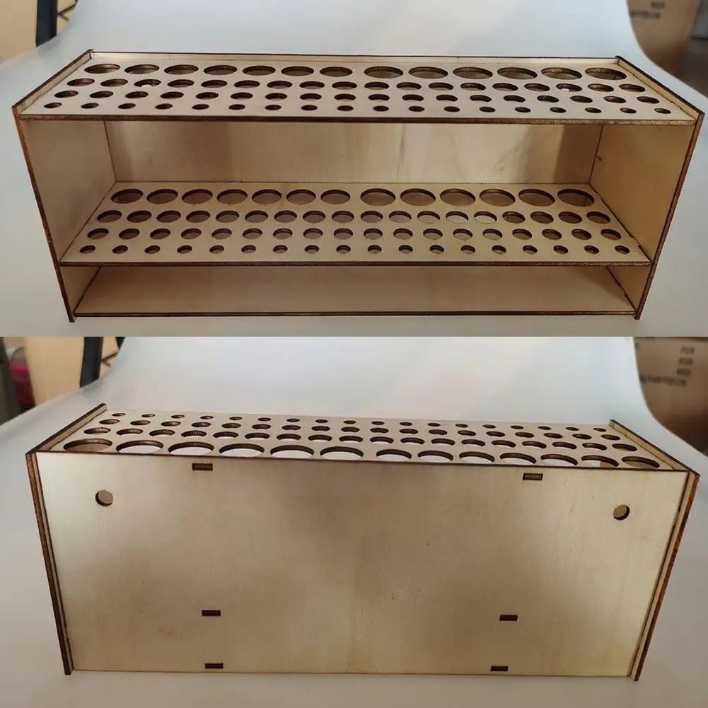 

67 Holes Multifunctional Paint Brushes Holder Square Pencil Rack Stand Painting Art School Organizer Supplies Pen Storage W Z2f5