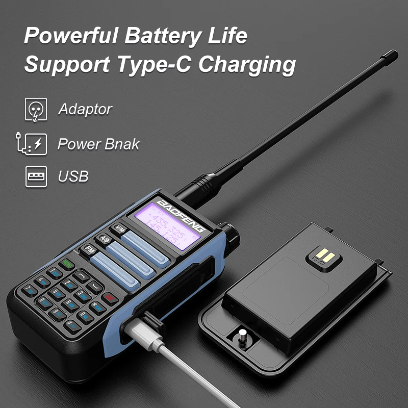 2022 Baofeng UV-16 Max 10W Профессиональная рация высокой мощности Двухдиапазонная