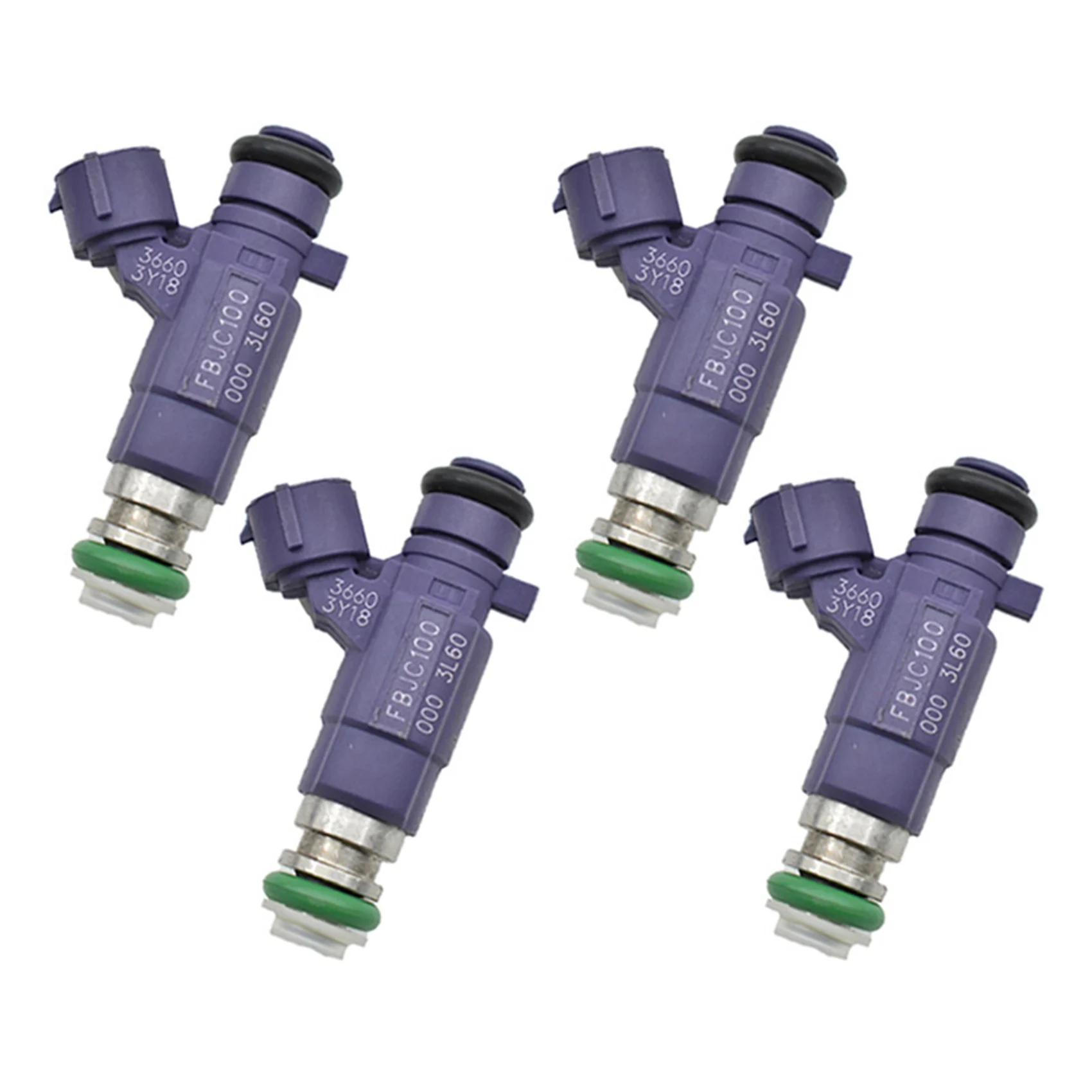 

4Pcs Fuel Injectors Nozzle 16600-2Y915 166002Y915 FBJC100 for Nissan X-Trail T30 T31 2.5 Infiniti Petrol Nozzle Blue