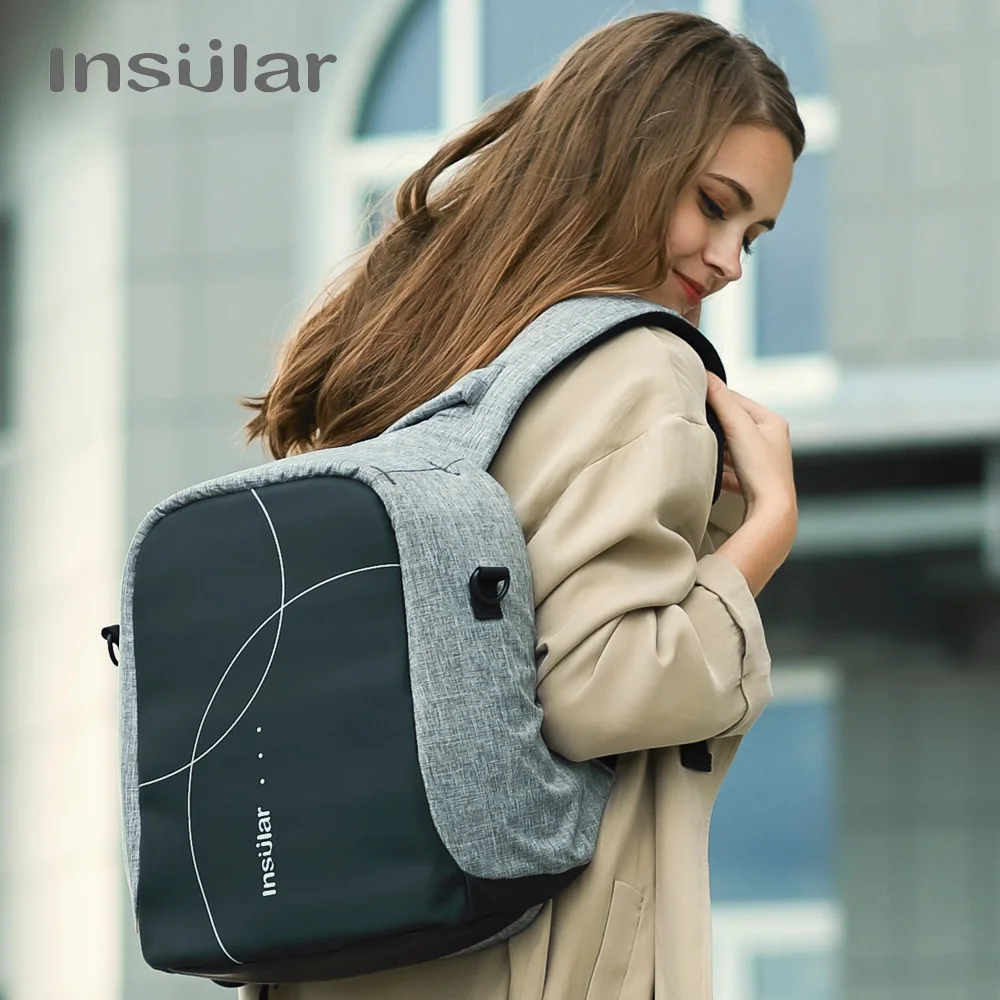 

Insular Brand Fashion Maternity Mommy Backpack Waterproof Baby Stroller Bag Nappies Bags Large Capacity Baby Diaper Backpack Bag