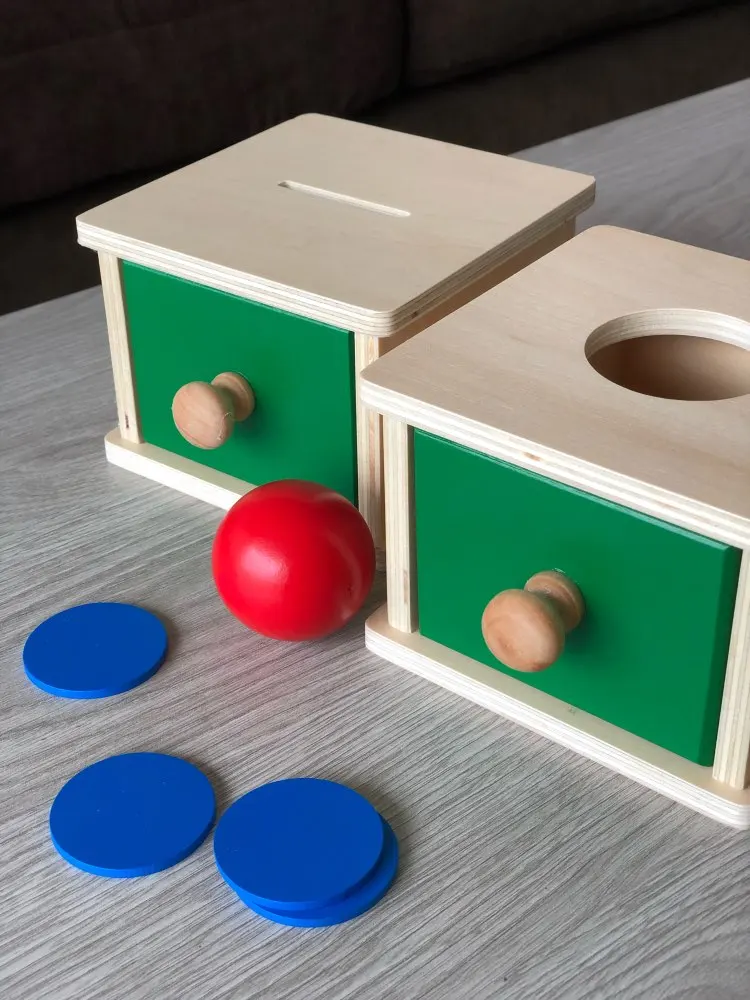 

Montessori Kids Toy Baby Wooden Coin Box Ball Box Learning Educational Preschool Training Baby Early Learning Toy Training Toys