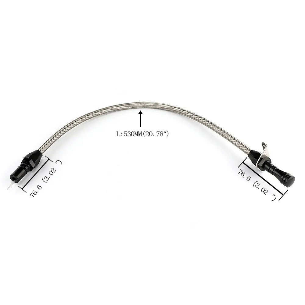 

Для GM Chevy TH-400 Turbo SBC BBC 350 400 530 мм Гибкая нержавеющая кожа