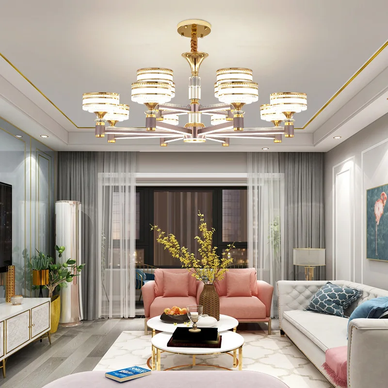 

Led Art Chandelier Pendant Lamp Light Modern Dimmable Living Dining Room Decor Bedroom Hanging Suspension Luminaire