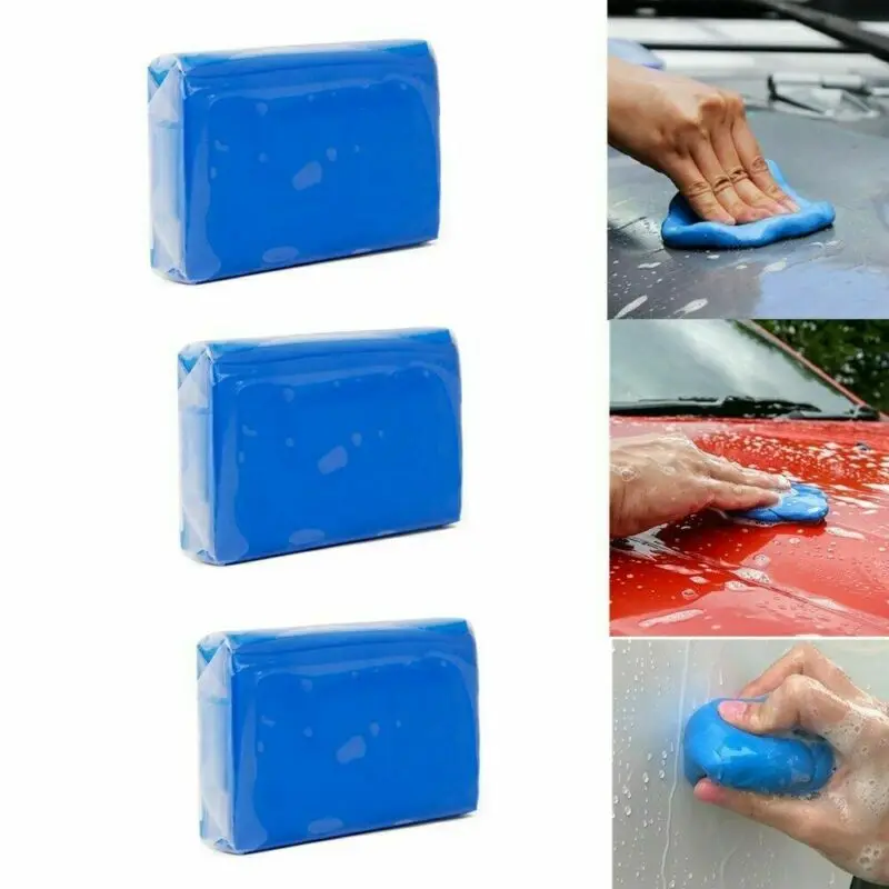 

3x Car Clay Bar Vehicle Washing Cleaning Tools Blue Cleaner Auto Care Washer Sludge Mud Remove Handheld Detailing Accessori