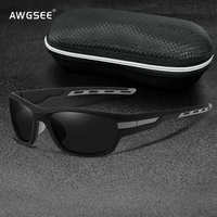 polarized wrap around sport sunglasses for men women cool design tac 1mm lens fishing driving shades uv400 sports sun glasses