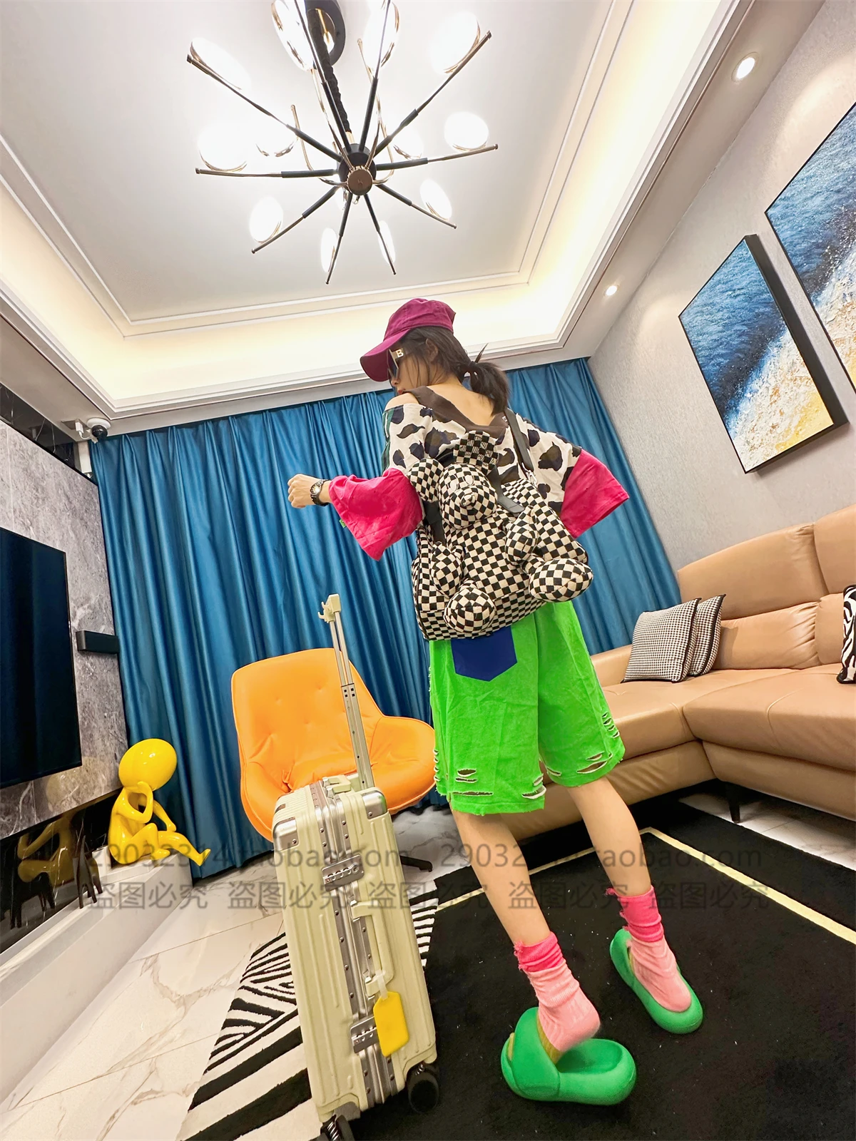 Loose Shorts for Women 2023 Summer New High Waist Zipper Ripped Short Pants Casual All-Matching Sports Wide Legs Shorts Female