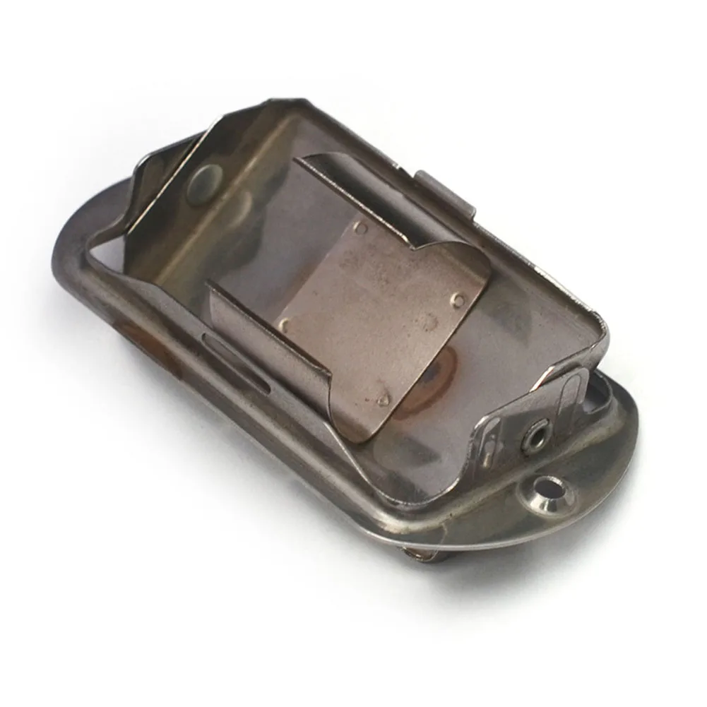 

Battery Hold Box Battery Box Electric Guitar Battery Hold Box Cover 9V Compartment For Bass Active Pickup 80*45mm Silver