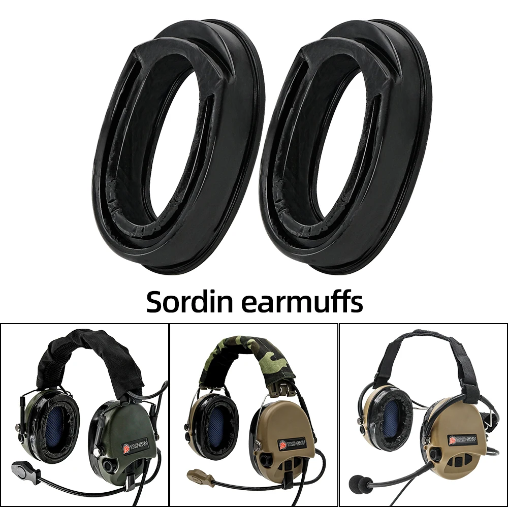 

HEARING TACTICAL Silicone Ear Pads for MSA Sordin Tactical Headsets Noise Reduction Airsoft Headset Hunting Shooting Earmuffs