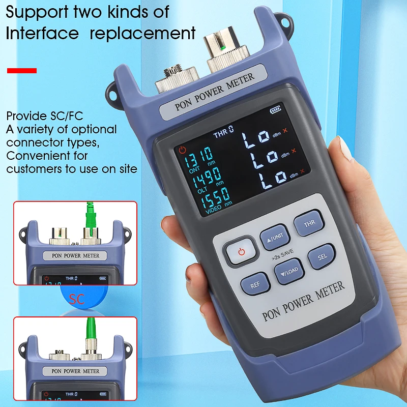 AUA-320A/U Handheld PON Optical Power Meter PON Network Detection Online Test PON Optical Power