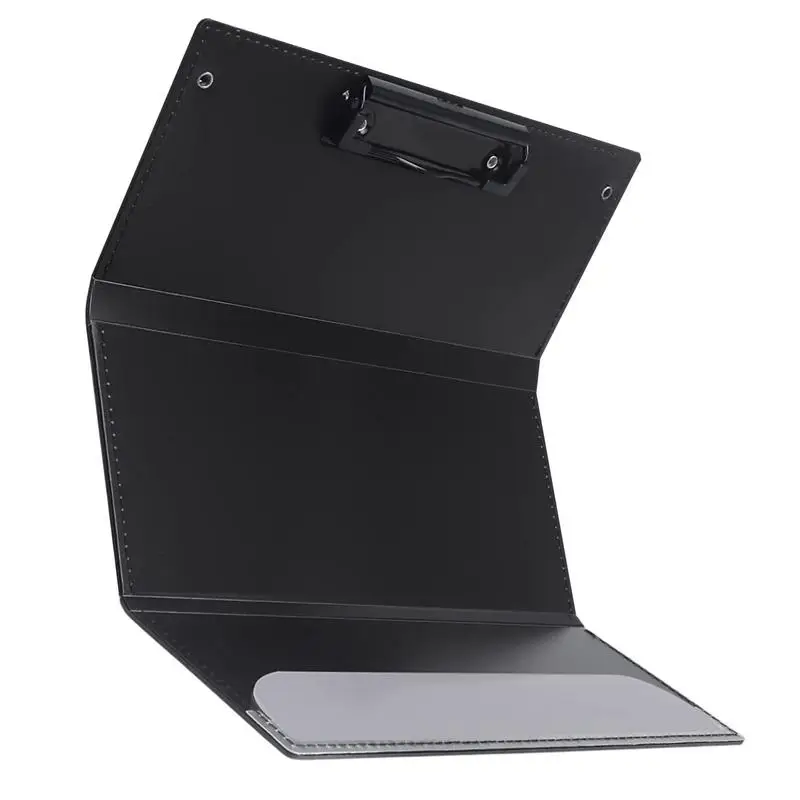 

Nurse Folding Clipboard Trifold Pocket Clipboard 24.1cm/9.48inch Lightweight Black Clipboard Folio For Students Nurses Doctors