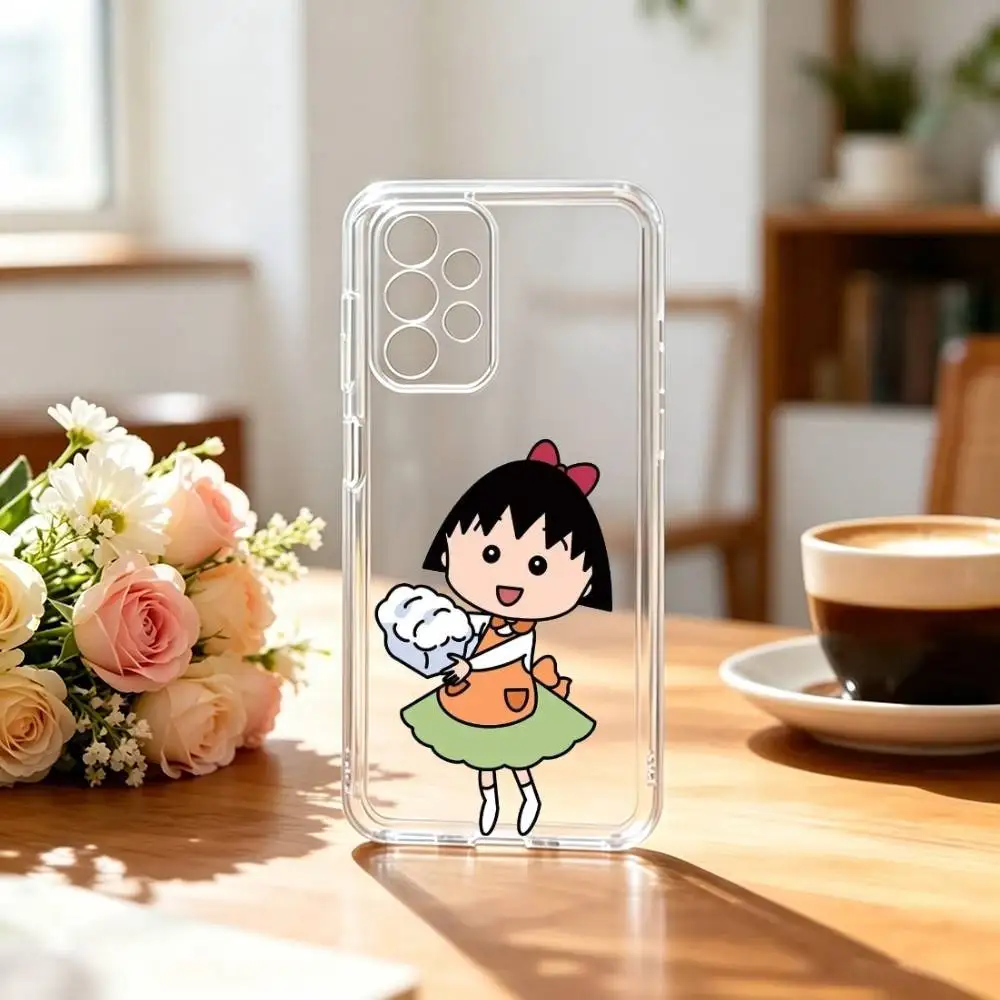 Чехол для телефона C-Chibi Maruko-chan для Samsung S25, S24, S21, S22, S23, S30, Ultra, S20, Plus, Fe, прозрачный (art.: 3920daecb2c7e) - 3920daecb2c7e