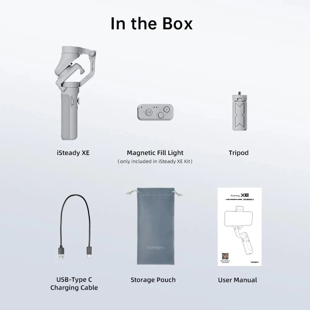Hohem Isteady Xe штатив для селфи магнитное заполненное освещение портативное видео
