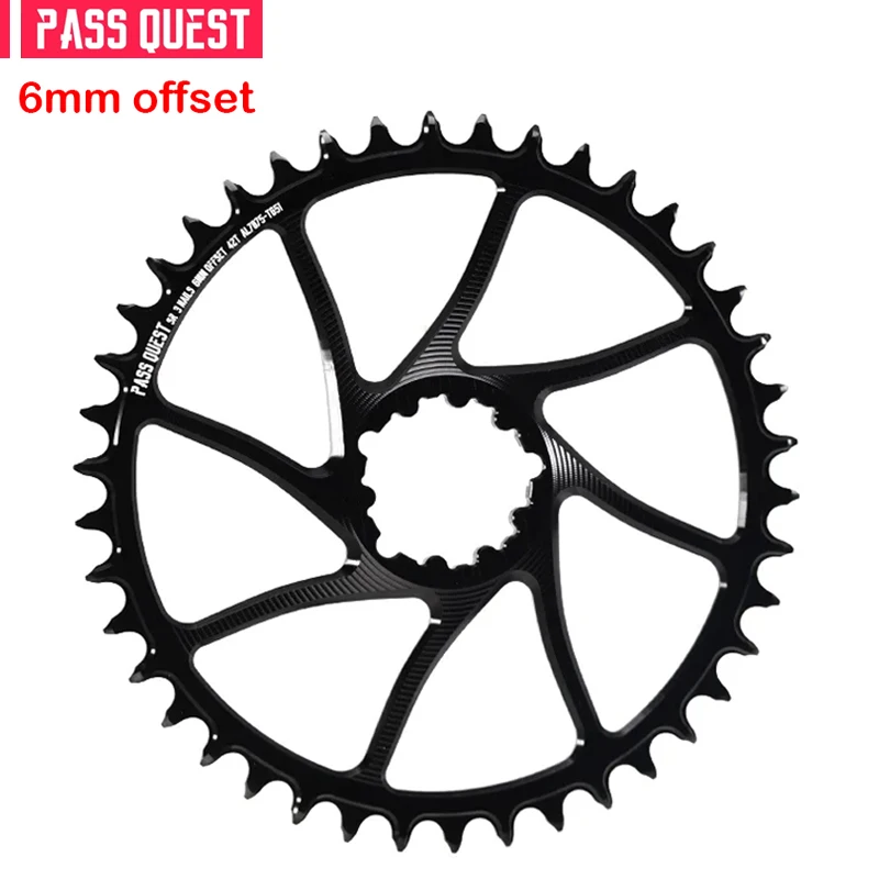 

PASS QUEST 3-nail Narrow Wide Chainring 6mm for GX SX MTB Gravel large tooth number cross-country road bike 38-46T