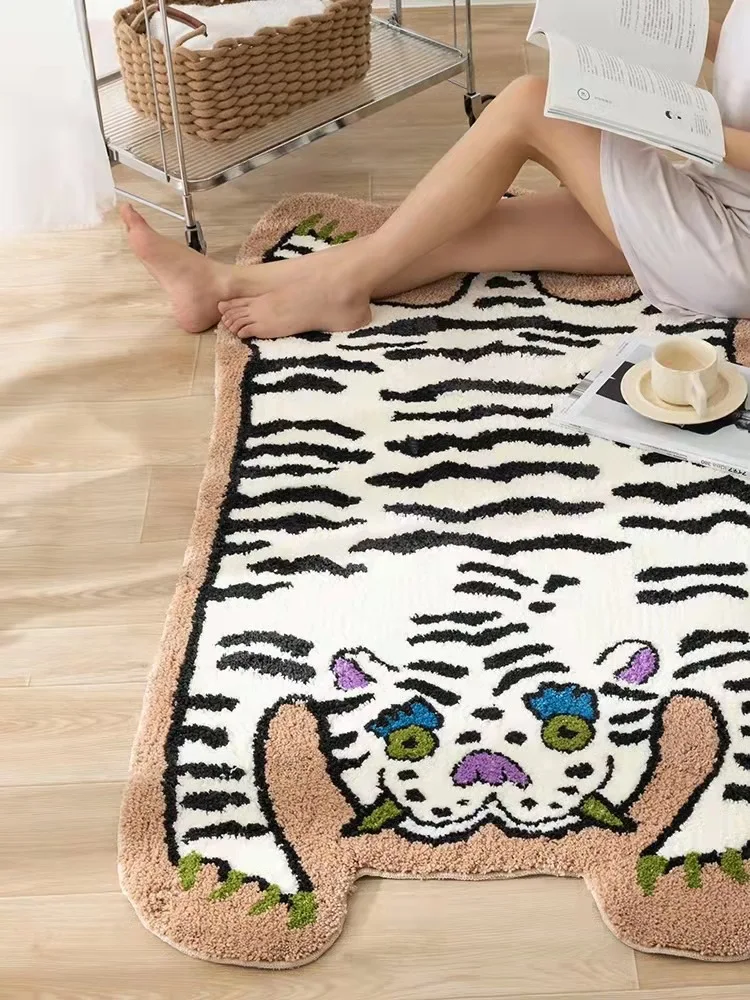 

Lovely Bedroom Room Bedside Carpet Study Floor Mat Long Carpet Floating Window Carpet Rug for Living Room