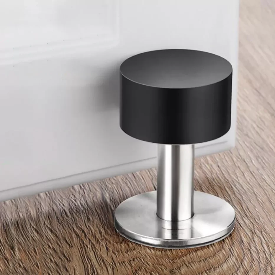 

Door Stop Pouch Free Door Cacther Holder Stainless Steel Floor or Wall Mounted Heavy Duty Doorstop