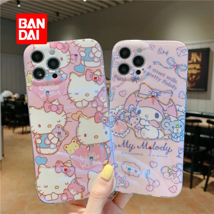 

Bandai Disney Phone Case for iPhone 13 13Pro 12 12Pro 11 Pro X XS Max XR 7 8 Plus Kawaii Cartoon Protective Covers Soft Fundas