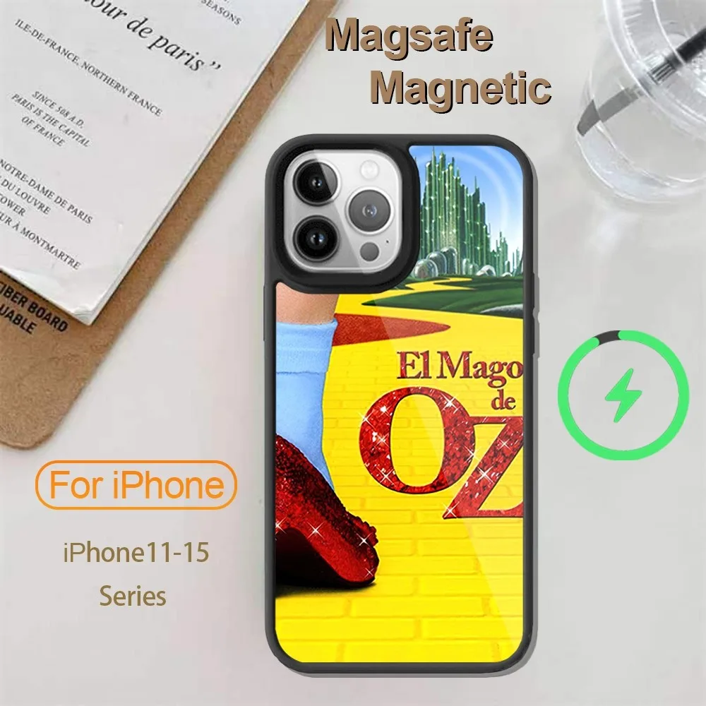 Чехол для телефона с рисунком в стиле м/ф волшебник iPhone 14 13 12 11 15 Pro Max Plus Mini Magsafe