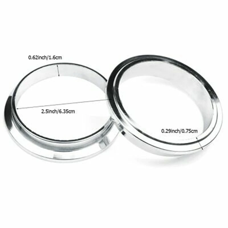 Комплект выхлопных труб с V-образным зажимом 2 5 дюйма 63 мм