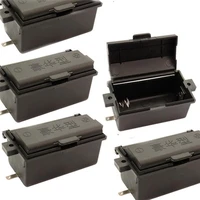 5pcs black plastic battery case714138mm 1 5v no 1 battery compartments gas stove replacement battery box
