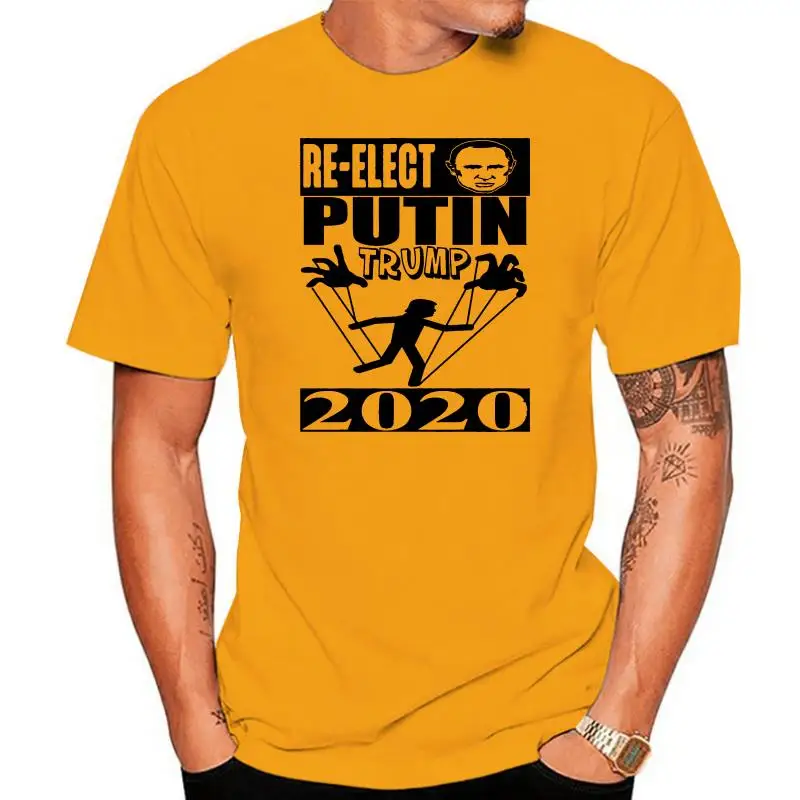 

Футболка с перевыбранным изображением Путина/Трампа для президента 2022, новые мужские футболки с круглым вырезом и надписью «анти-Дональд» ...