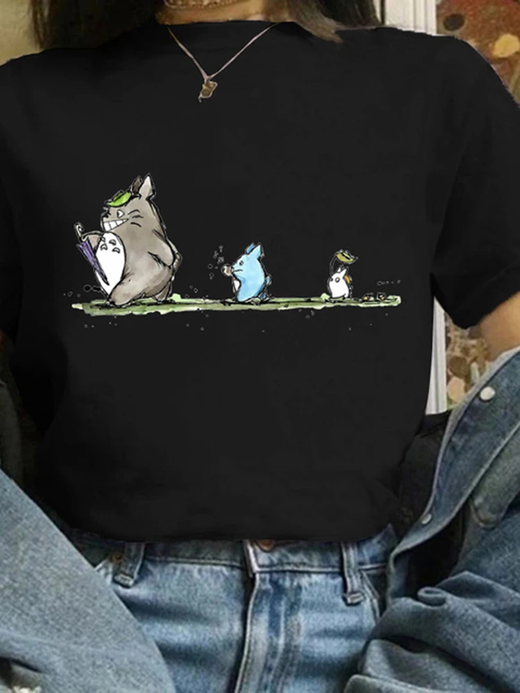 

Women Cute anime T Shirt Girl Graphic Printed Fashion Harajuku 2023 Clothes Causal Female Y2K Tops Tee