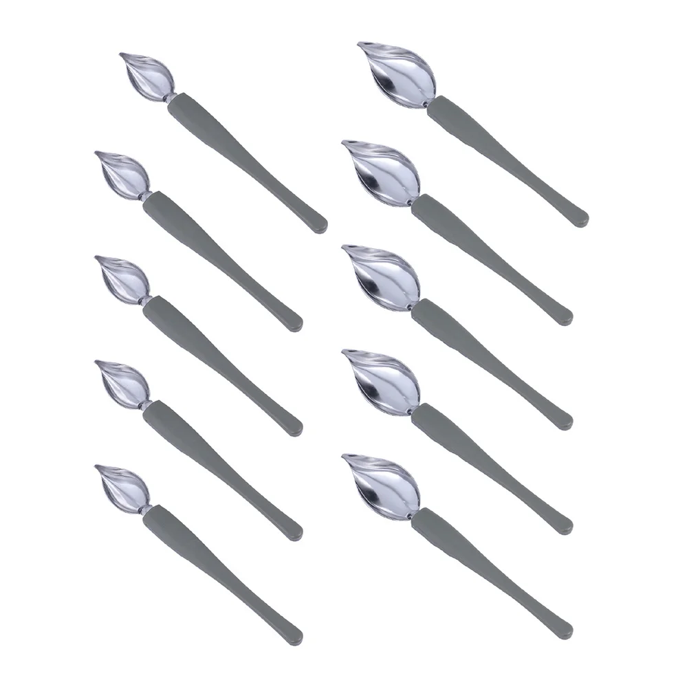 

10pcs Culinary Spoon Culinary Drawing Spoon DIY Painting Spoon Chocolate Tool for Chef Dish Dessert Cake