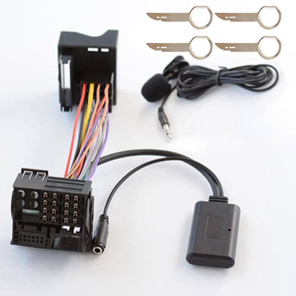 

1 компл. Aux Bluetooth-адаптер Черный для Ford для Mondeo для Focus Bluetooth Aux-In аудио кабель жгут адаптер двойной