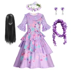 Детский костюм принцессы, с оборками на рукавах, для косплея