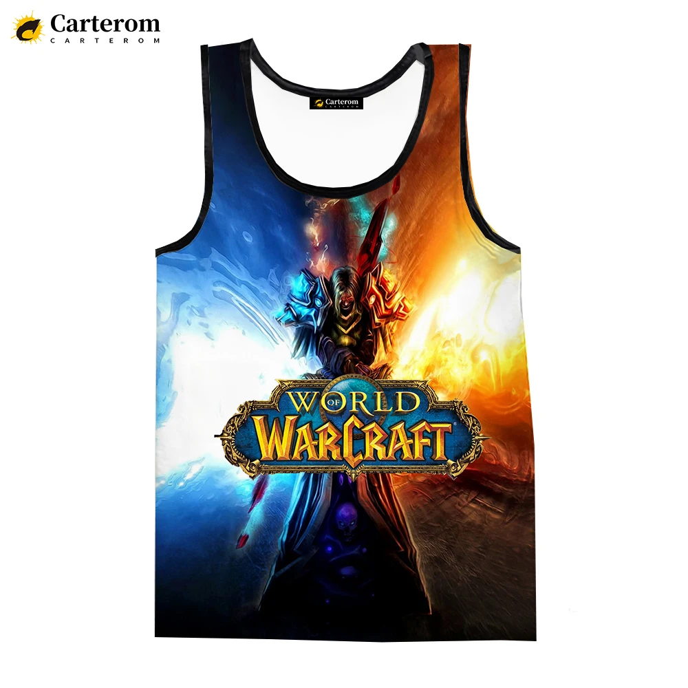 

Newest Fashion Game Warcraft 3D Printed Tank Tops Men Vest Women Casual Warcraft Sleeveless T-shirt Hip Hop Oversized Tops 6XL