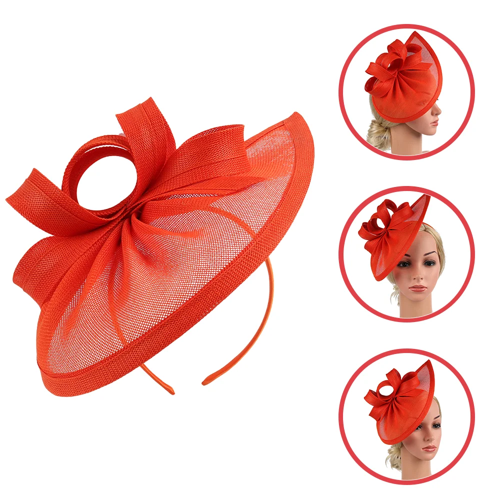 

Cocktail Party Hat Clips Fascinator Headdress Hair Accessories Women Supplies Tea Hats Retro Ornament