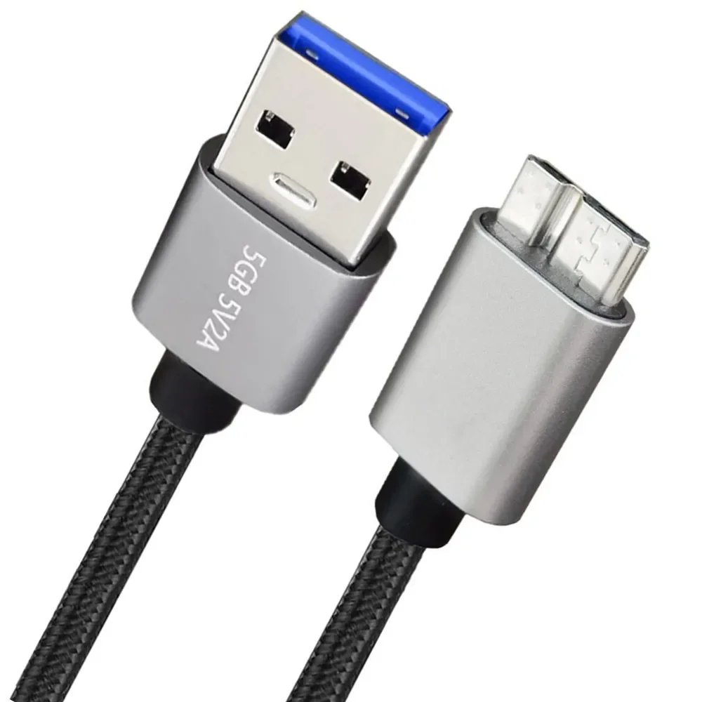 Кабель Micro USB3.0 5 м, 3 м, штекер USB 3.0 типа A, шнур Micro B, совместимый с жестким диском камеры Samsung Galaxy S5 Note 3, и многого другого (art.: 3920cc87d0abe) - 3920cc87d0abe