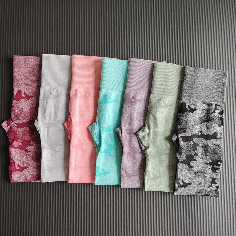 

Camouflage Woman Yoga Leggings Peach Buttocks Sports Trousers Hip Lift Fitness Quick-drying GYM Workout Running Pants
