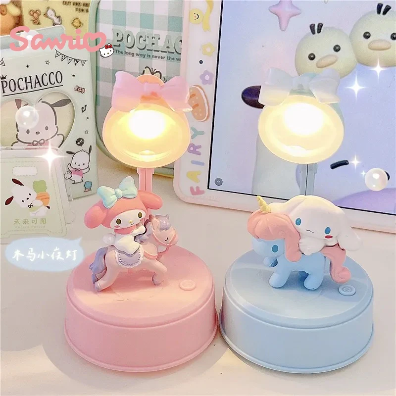 Милая Sanrio Cinnamoroll маленькая настольная Настольная мини-лампа в виде мелодии