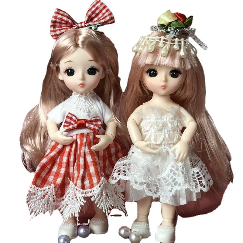 

1pc 16cm Bjd Doll Clothes High-end Dress Up Can Dress Up Fashion Doll Clothes Skirt Suit Best Gifts for Children DIY Girls Toys