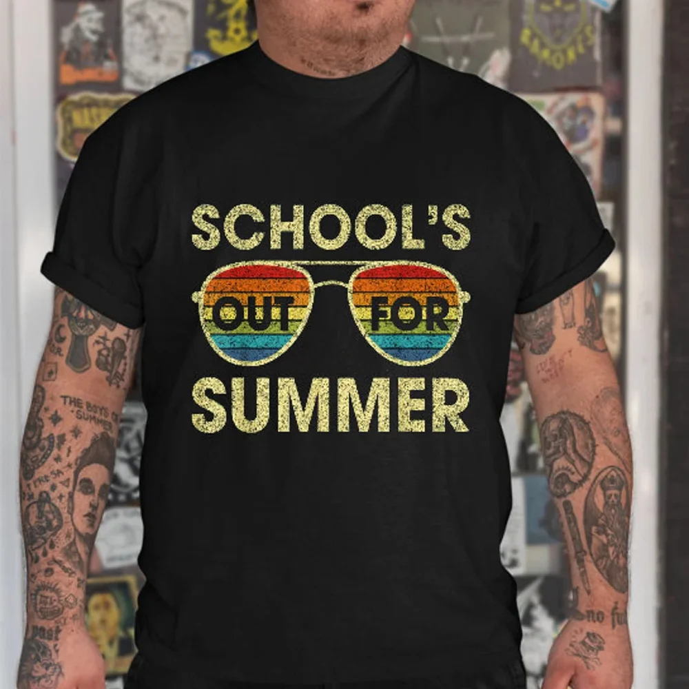 Футболка унисекс с графическим принтом последний день школы