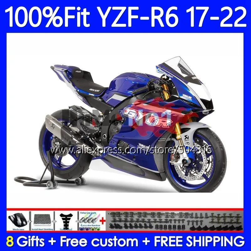 

OEM Body For YAMAHA YZF R6 600 R 6 CC YZF600 YZFR6 17 18 19 157MC.0 YZF-R6 YZF-600 2017 2018 2019 Injection Fairing Glossy Blue