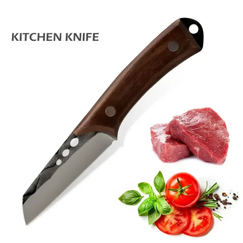 

HMTX 1pc Kitchen Household Meat Cleaver, Stainless Steel Kitchen Knife, Sharp Meat Knife, Chopping Bone Knife With PU Leather Sh