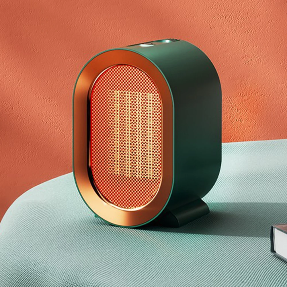 

1200W Desktop Hot Fan Heater Energy-Saving 2 Modes PTC Ceramic Heating Noiseless Warmer Machine Tilt Protection for Home Office