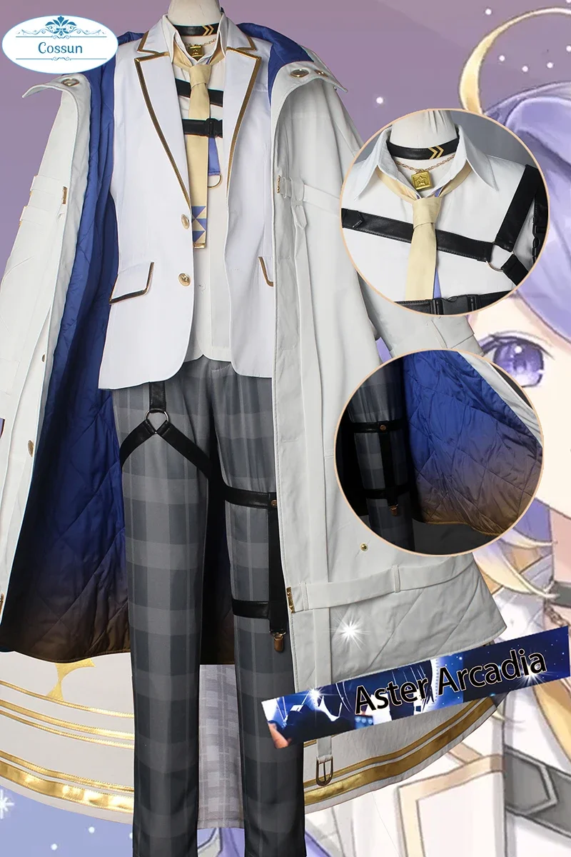 COSSUN [по индивидуальному заказу] NIJISANJI Vtuber Aster Arcadia Косплей Костюм Хэллоуин наряды