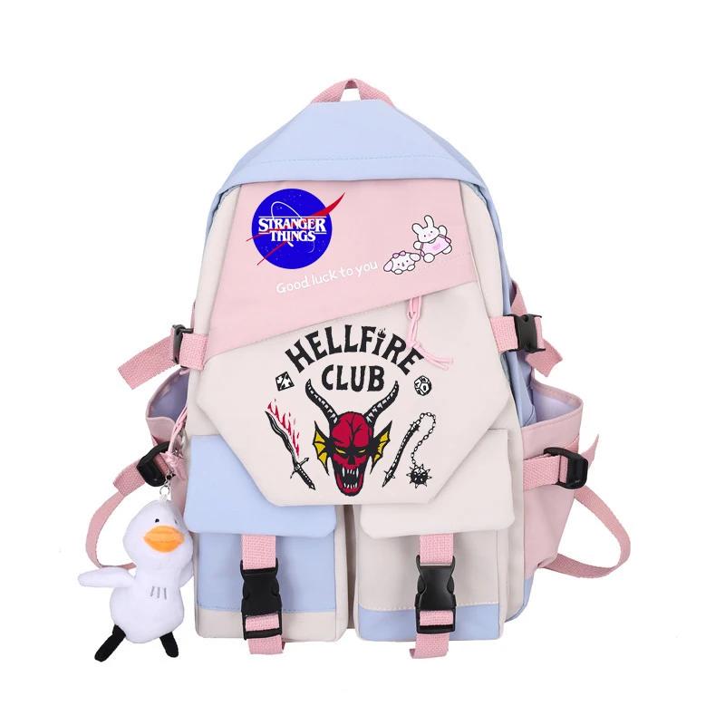

Stranger Things Backpack 2022 New Korean Version Students Cute Large Capacity Backpacks School Bags for Girls Book Pack Mochilas