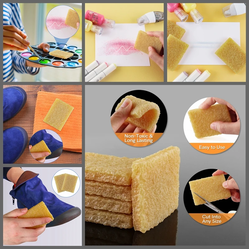 

2Pc Glue and Residual Eraser Rubber Cement Cleaner Used To Remove Excess Glue or Residue From Paper Plastic and Other Surfaces