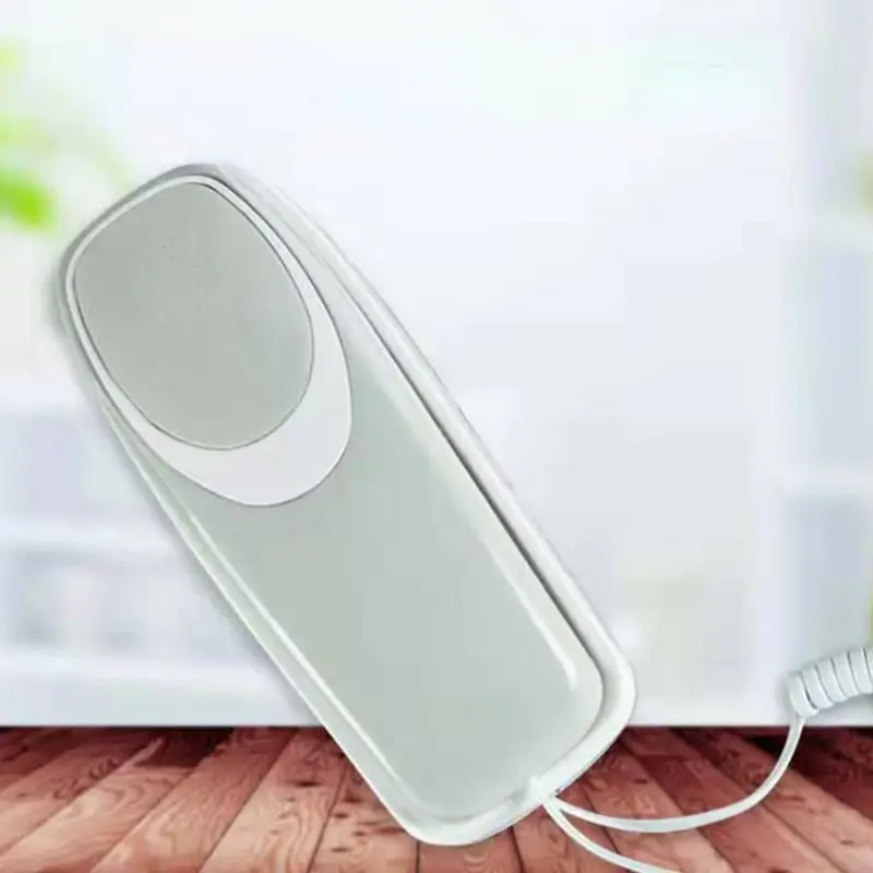 mini desktop corded landline phone fixed wired telephone wall mountable mutepauseredial functions for home hotel office bank free global shipping