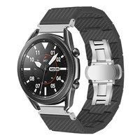 carbon fiber strap for samsung galaxy watch 4 classic 46mm 42mm galaxy watch4 44mm 40mm stainless steel band accessories