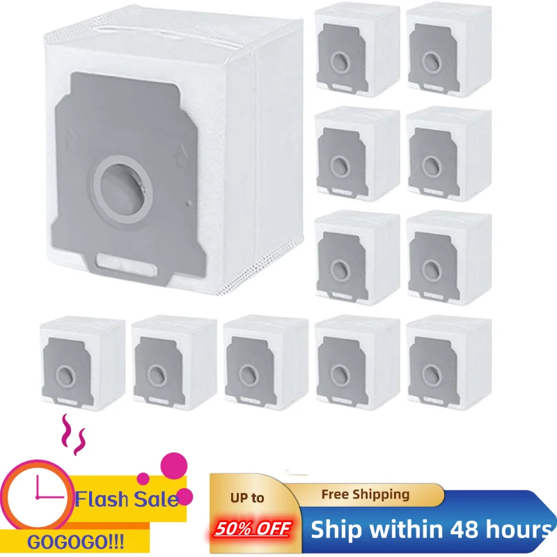 

12 Pack Vacuum Bags Compatible Replacement for IRobot Roomba I3,I4,I6,I7+ I7Plus J7+(7550) I8 S9 S9+(9550) Vacuum