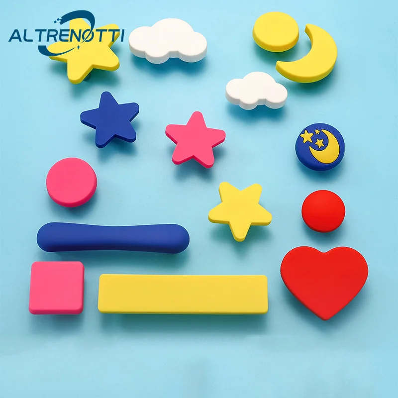 

Children Bedroom Cabinet Drawer Handle Furniture Kitchen Cupboard Wardrobe Dresser Closet Door Pull Up Cartoon Cute Baby Knob
