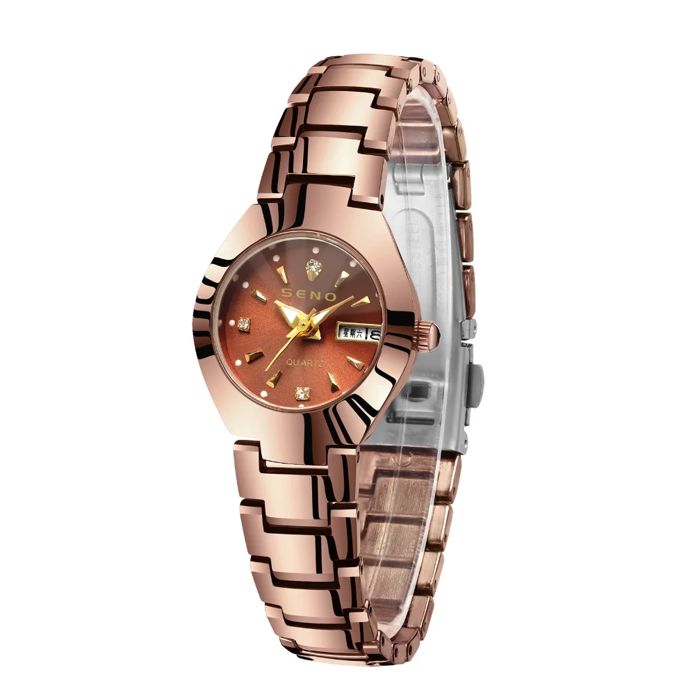 Burst Quartz Watch Double Calendar Women's Waterproof Watch