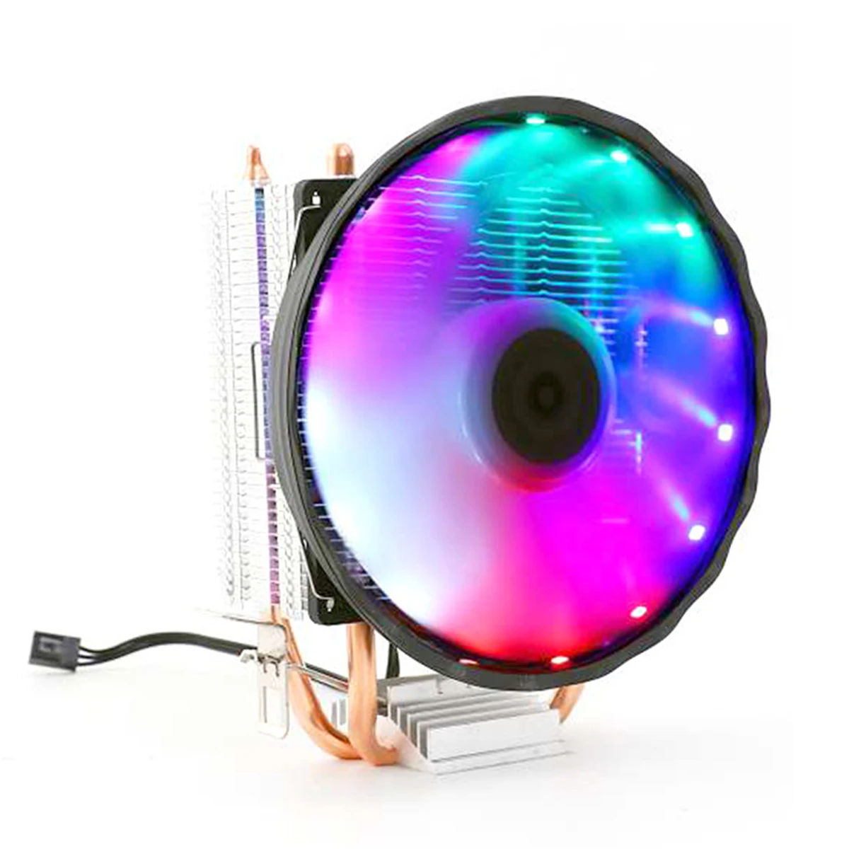 

CPU Cooler 2 Heat-pipes 3Pin CPU Cooling Fan for Intel AMD CPU