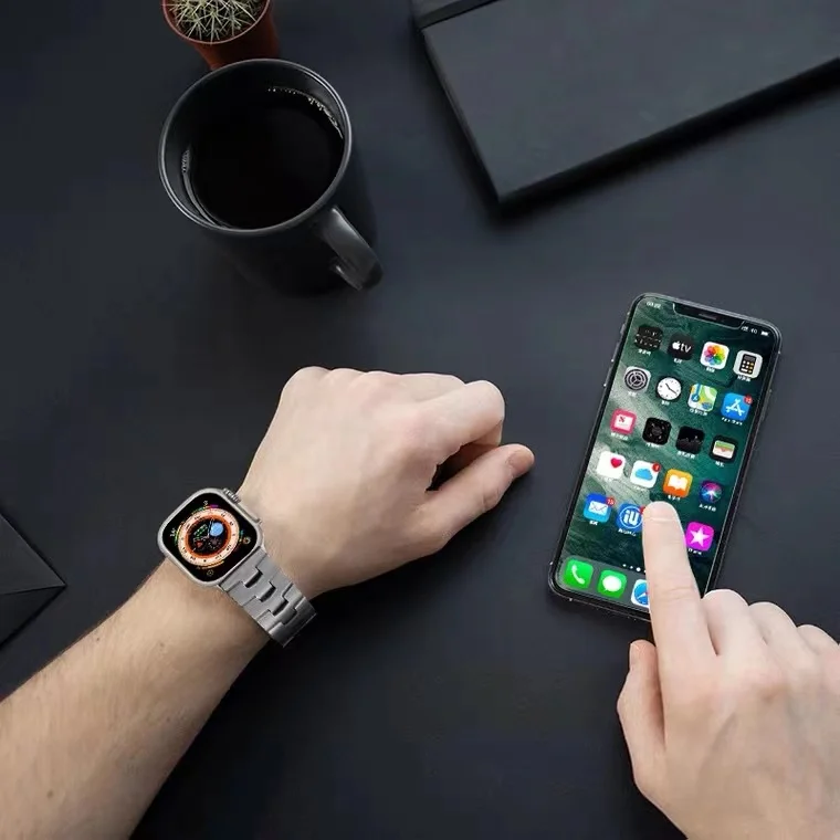Pаспродажа Ремешок из титанового сплава для Apple Watch 8 7 Band 45 мм 49 мм 41 мм, браслет Correa для смарт-часов Apple IWatch Ultra SE 6 5 4 3 44 38