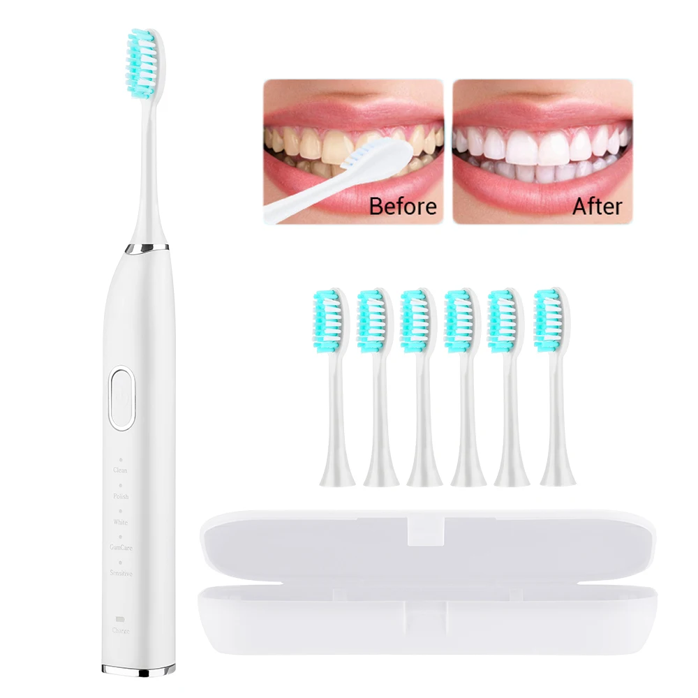 

Electric Sonic Toothbrush USB Charging IPX7 Waterproof Portable Oral Teeth Whitening Cleaning Magnetic Levitation Tooth Cleaner